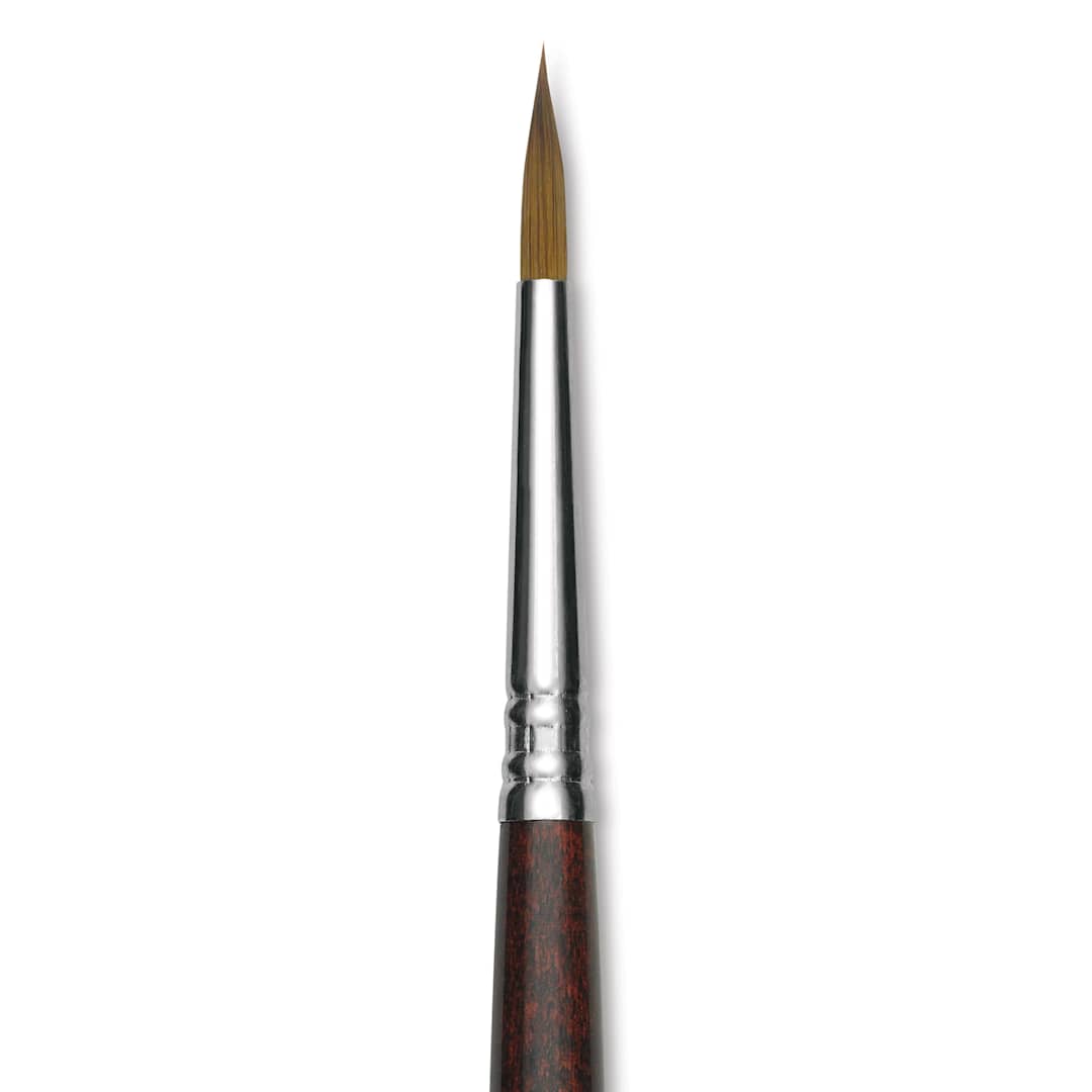 Open in modal - Escoda Prado Tame Synthetic Brush - Round, Short Handle, Size 4, close-up