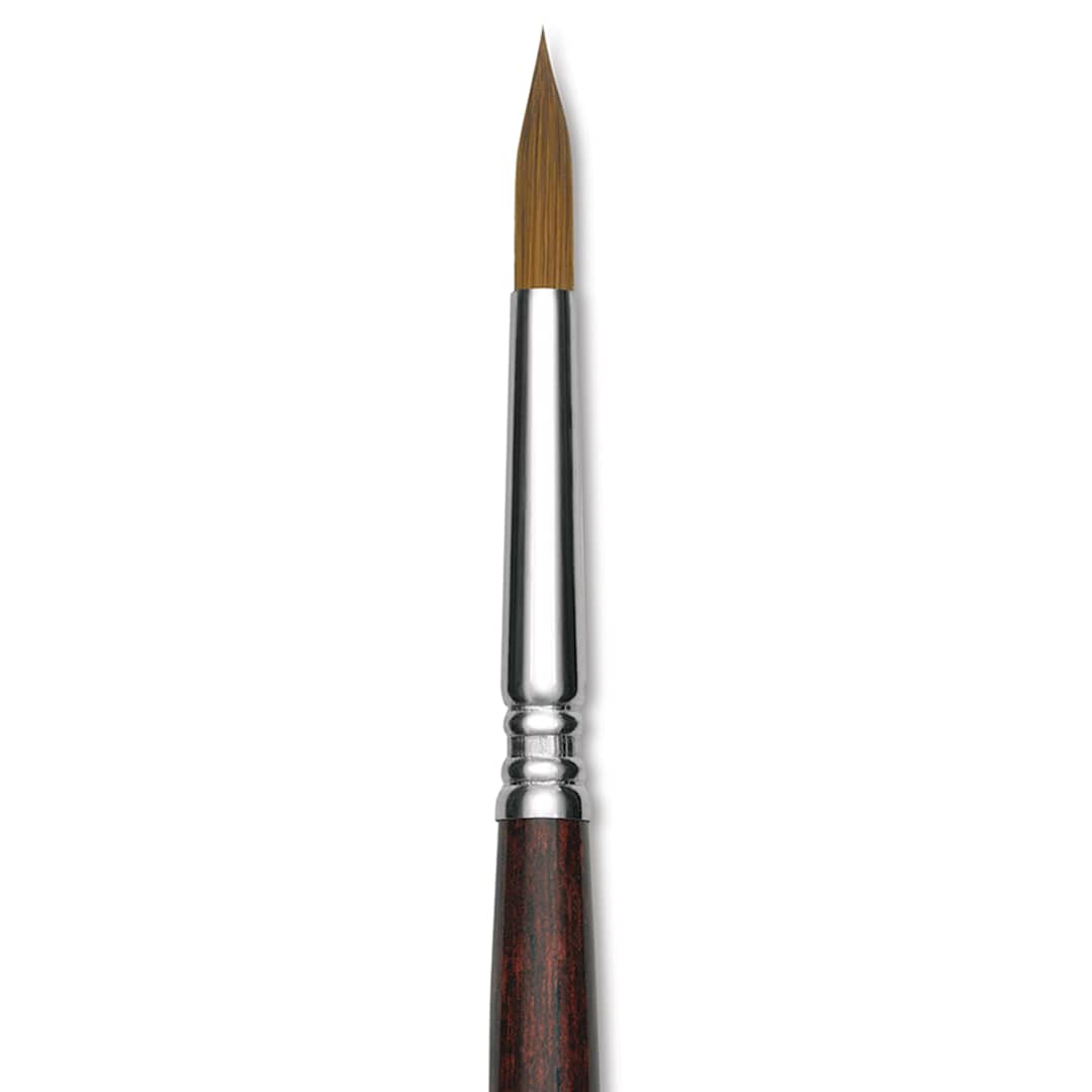 Open in modal - Escoda Prado Tame Synthetic Brush - Round, Short Handle, Size 10, close-up
