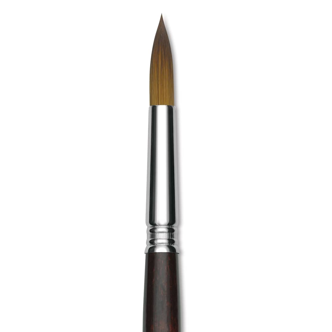 Open in modal - Escoda Prado Tame Synthetic Brush - Round, Short Handle, Size 14, close-up