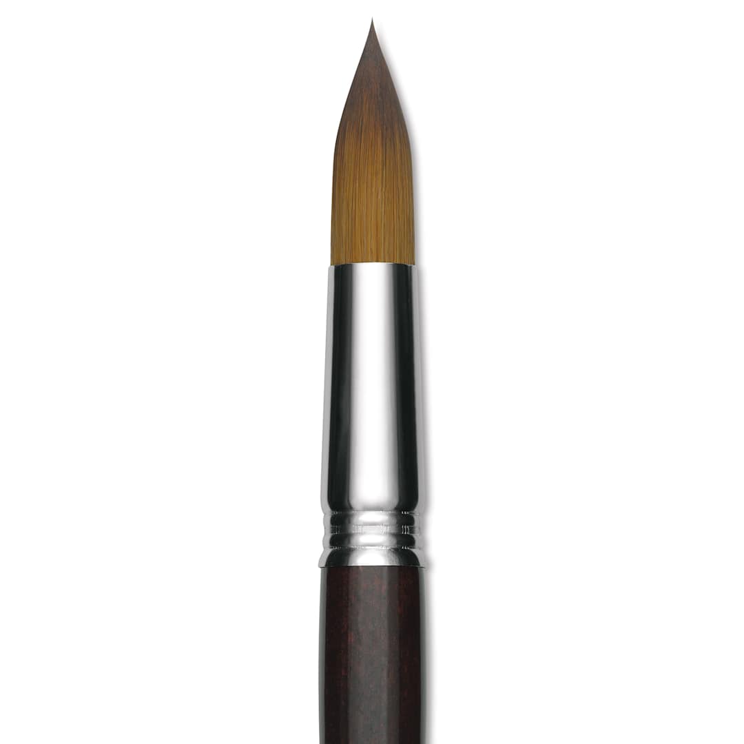 Open in modal - Escoda Prado Tame Synthetic Brush - Round, Short Handle, Size 22, close-up