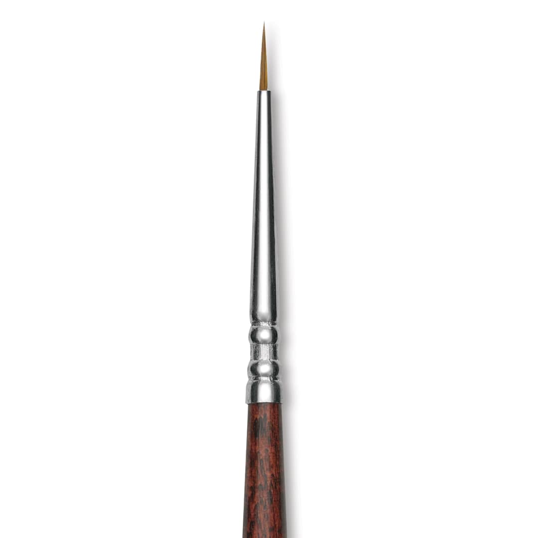 Open in modal - Escoda Prado Tame Synthetic Brush - Round, Short Handle, Size 3/0, close-up