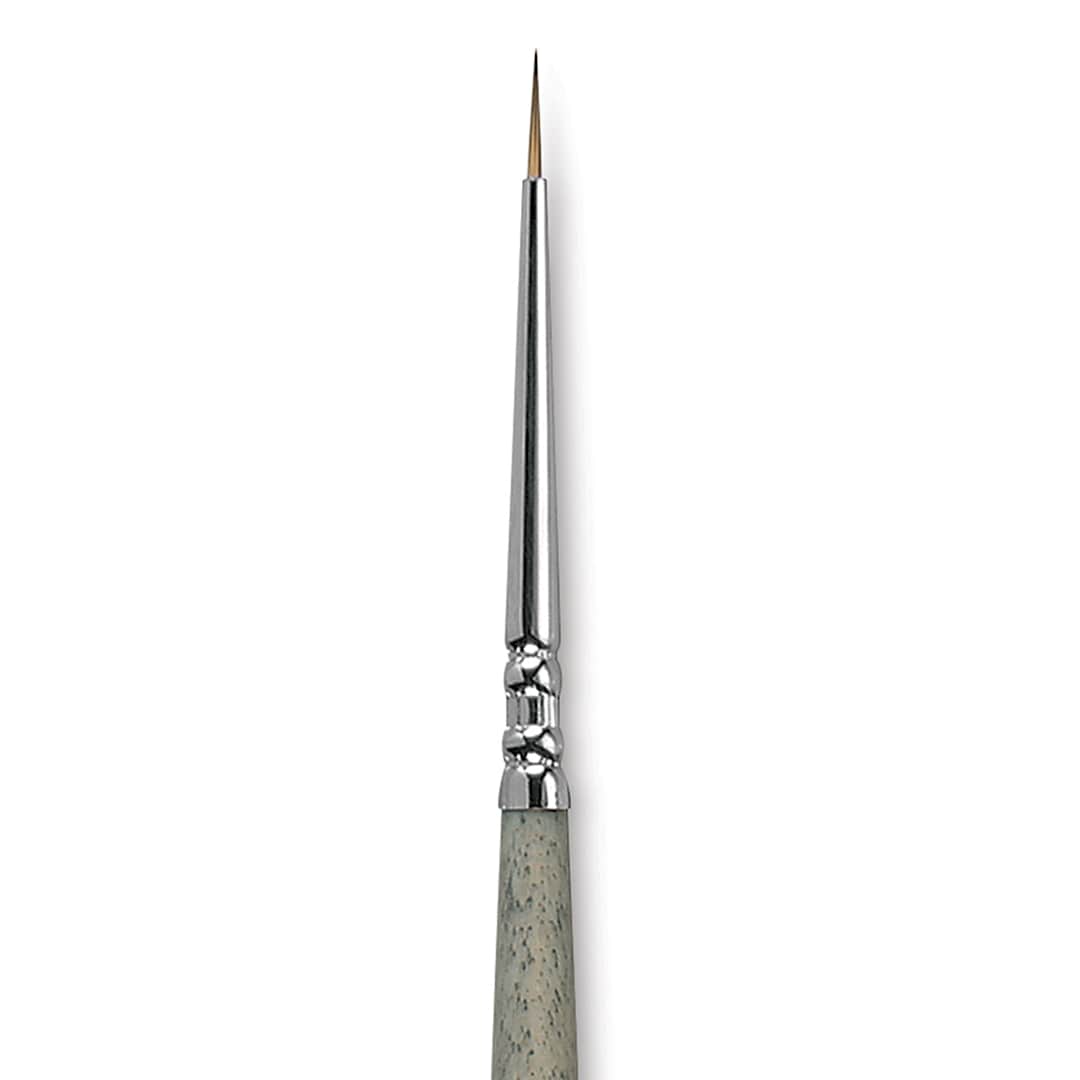 Open in modal - Escoda Tadami Synthetic Mongoose Brush - Round, Short Handle, Size 3/0 close up