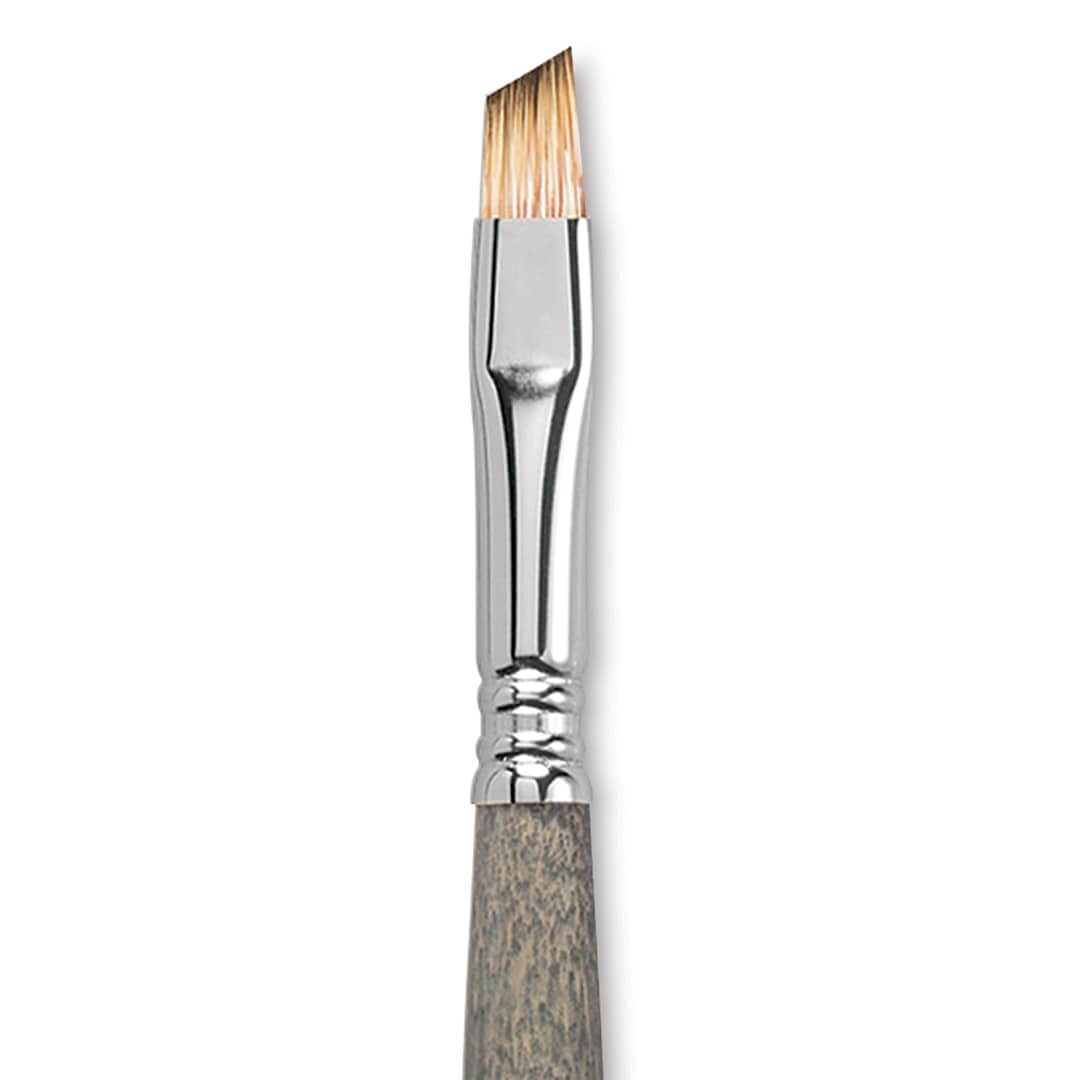 Open in modal - Escoda Tadami Synthetic Mongoose Brush - Angular, Short Handle, Size 10, close-up