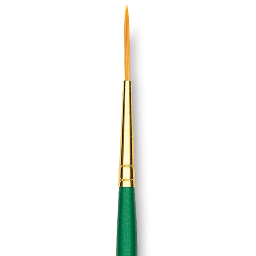 Open in modal - Princeton Good Synthetic Golden Taklon Brush - Liner, Short Handle, Size 2