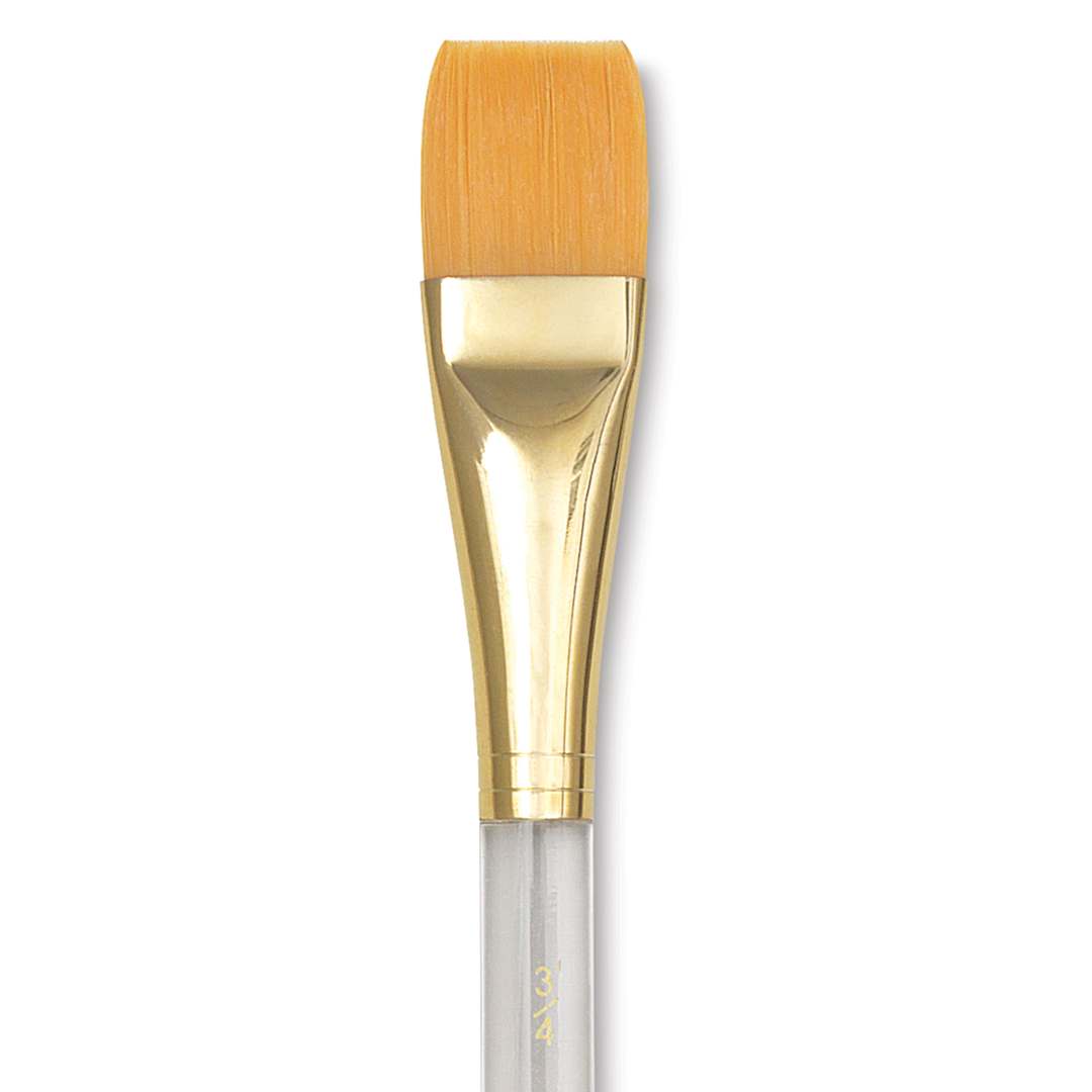 Open in modal - Princeton Good Synthetic Golden Taklon Brush - Wash, Short Handle, Size 3/4"