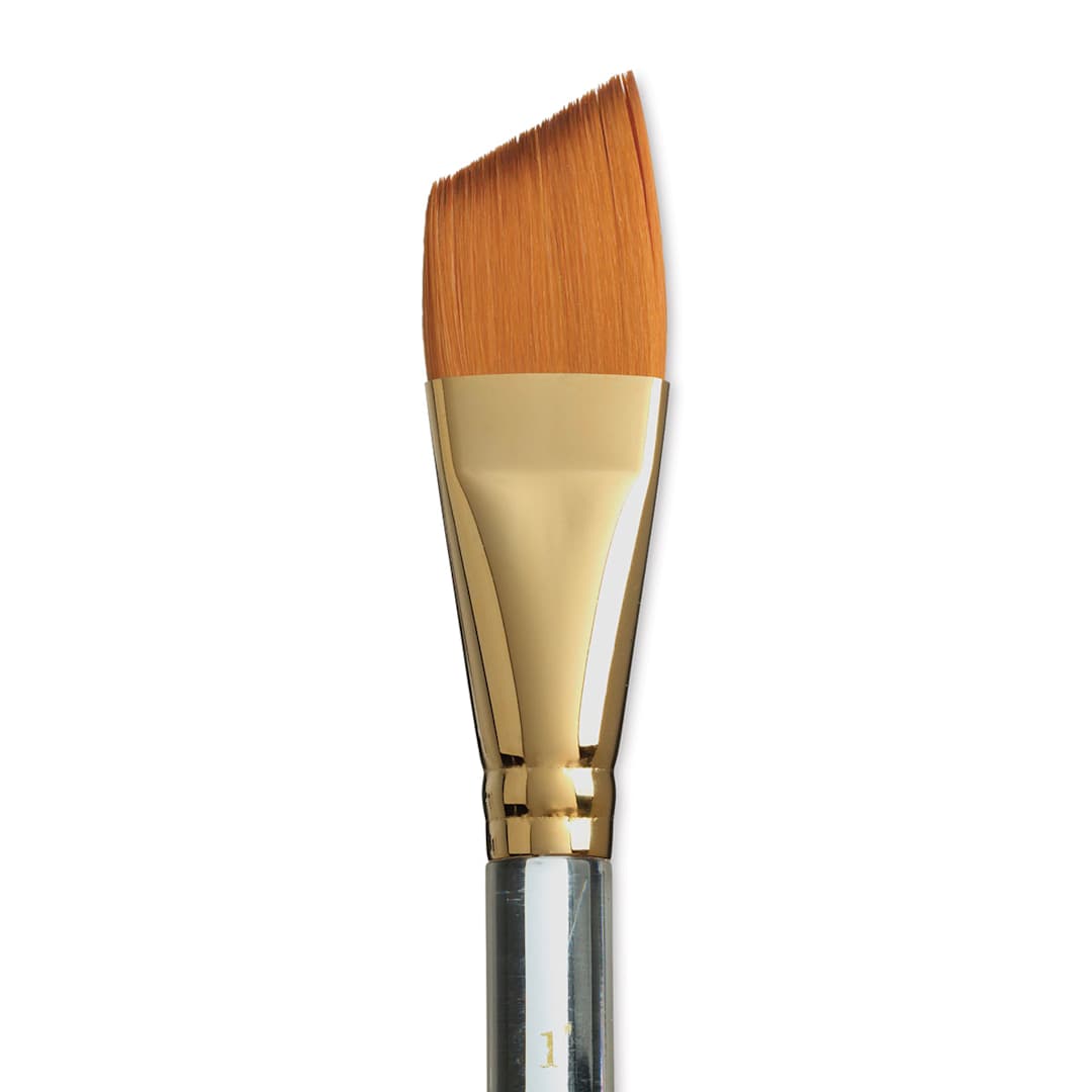 Open in modal - Princeton Heritage Sable Brush - Angular Wash, Short Handle, Size 1" close up