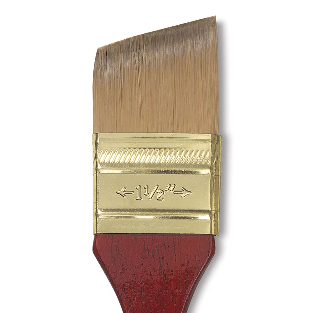 Open in modal - Princeton Heritage Sable Brush - Angular Flat Wash, Short Handle