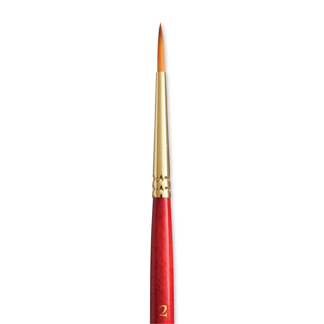 Open in modal - Princeton Heritage Sable Brush - Round, Short Handle, Size 2 close up