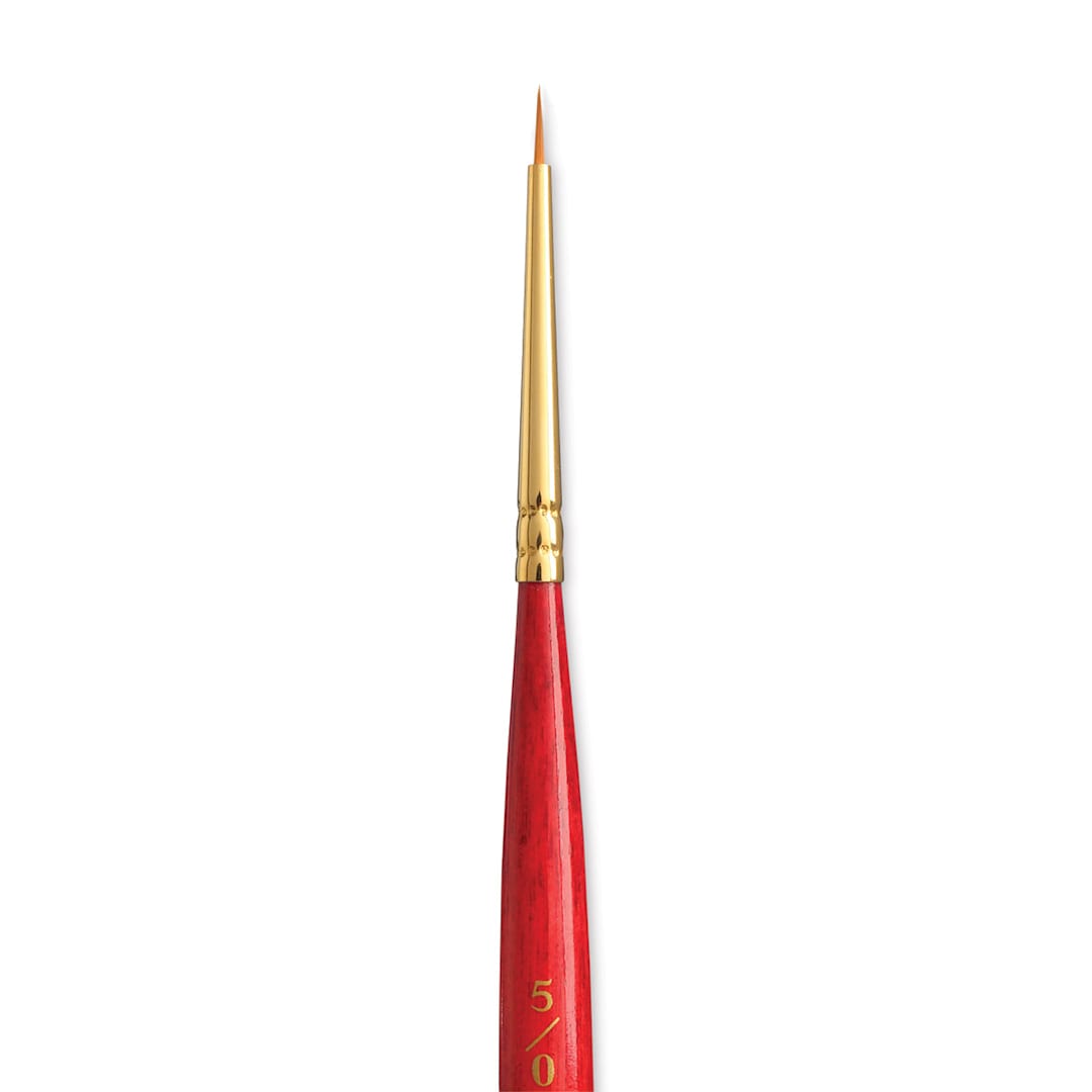 Open in modal - Princeton Heritage Sable Brush - Round, Short Handle, Size 5/0 close up