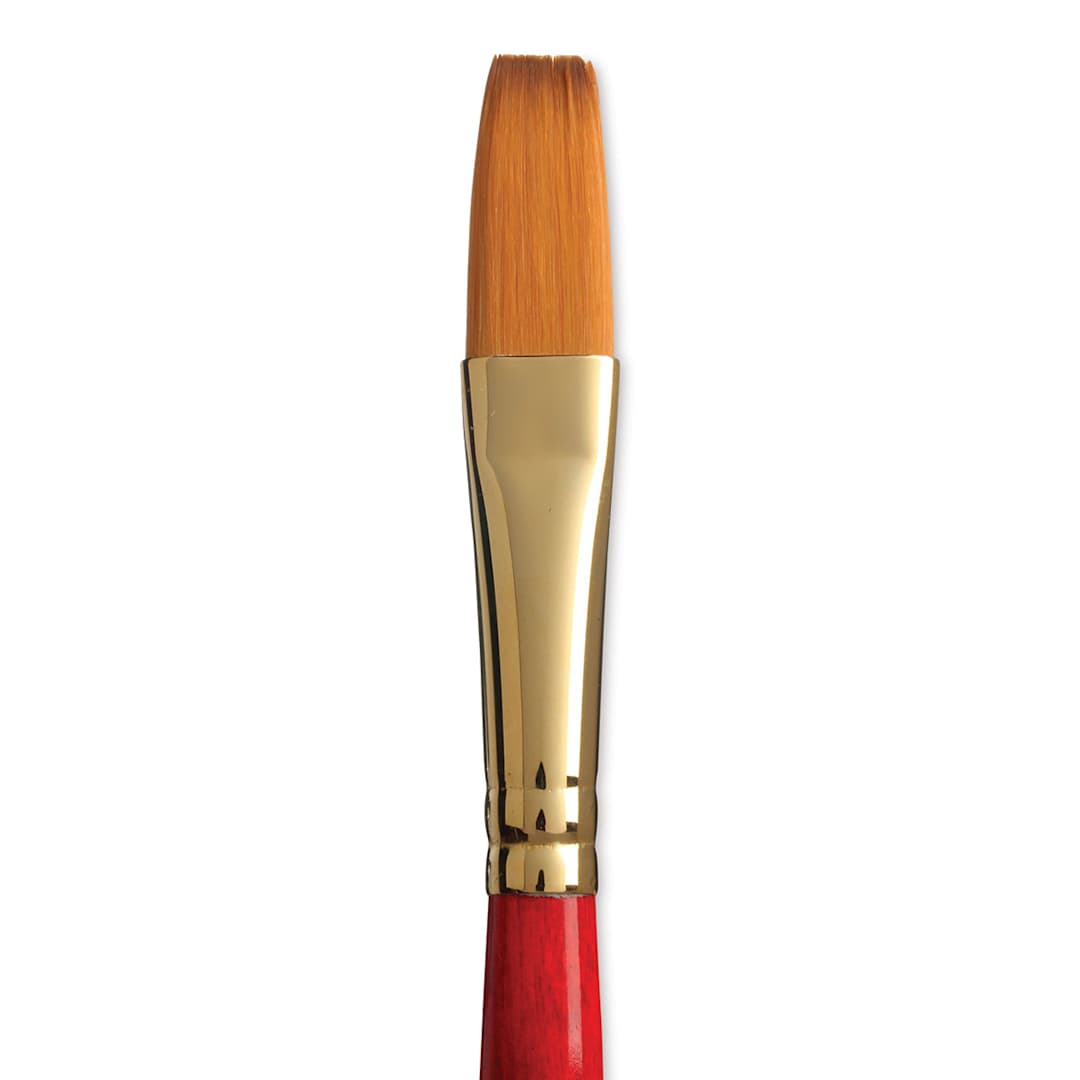 Open in modal - Princeton Heritage Sable Brush - One-Stroke, Short Handle, Size 1/2" close up