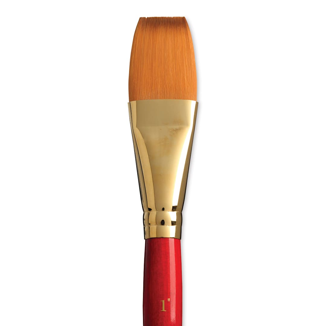 Open in modal - Princeton Heritage Sable Brush - One-Stroke, Short Handle, Size 1" close up