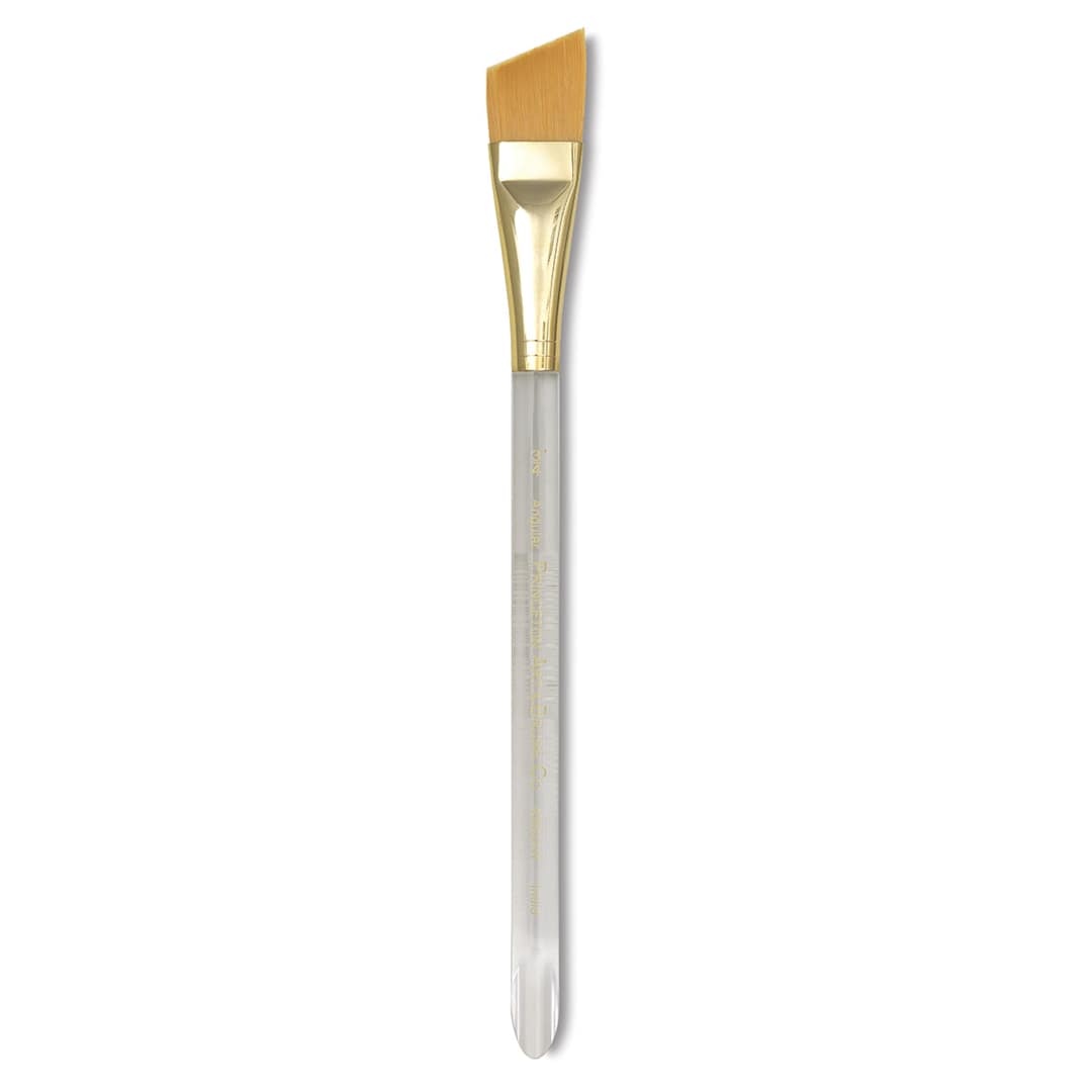 Open in modal - Princeton Good Synthetic Golden Taklon Brush - Angle Wash, Short Handle, Size 3/4"