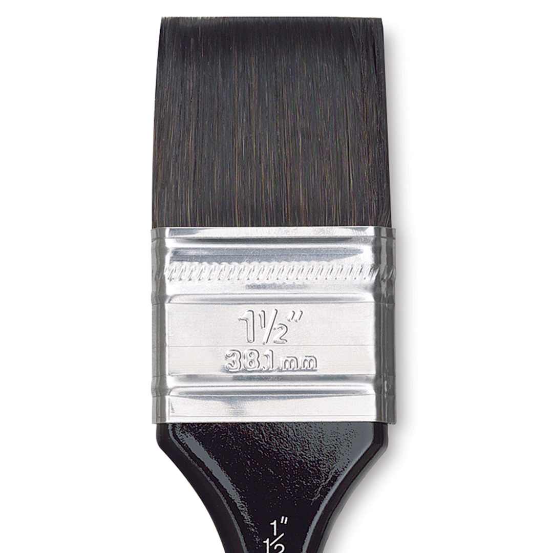 Open in modal - Silver Brush Black Velvet Brush - Wash, Size 1-1/2" close up