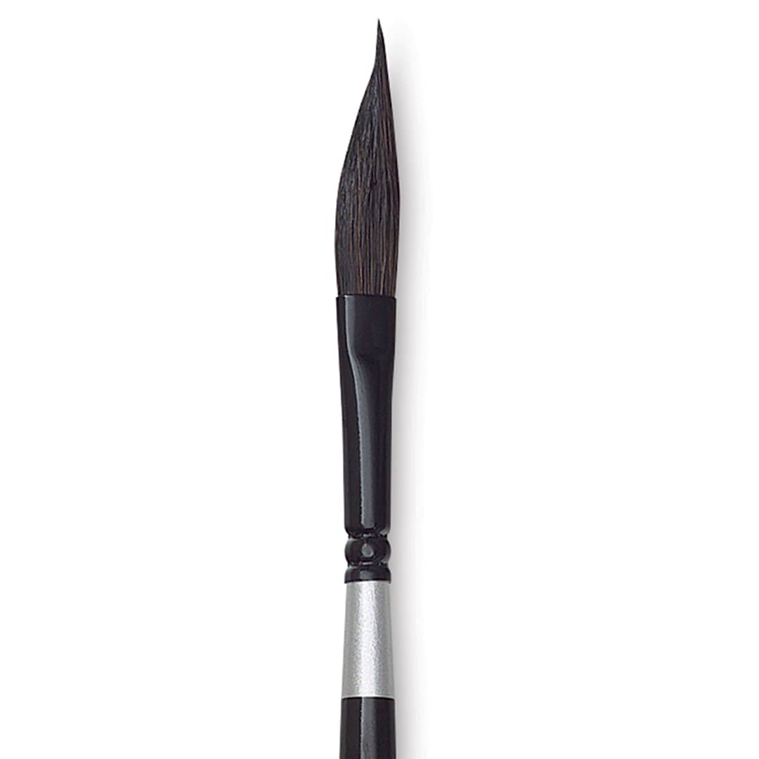Open in modal - Silver Brush Black Velvet Brush - Striper, Size 1/4" close up