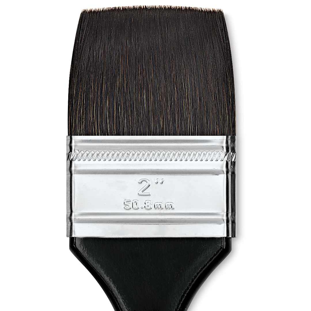 Open in modal - Silver Brush Black Velvet Brush - Wash, Size 2" close up