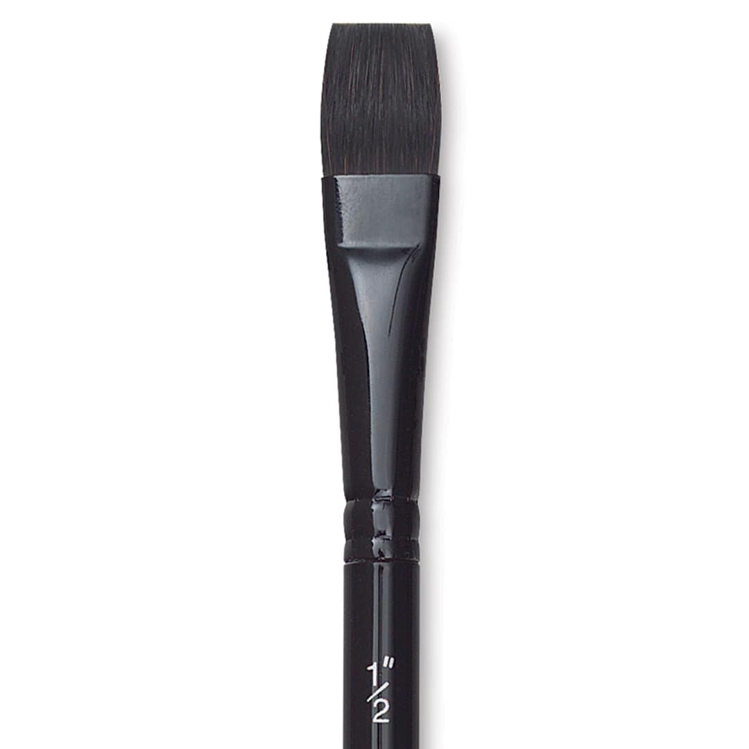 Open in modal - Silver Brush Black Velvet Brush - Square Wash, Size 1/2" close up