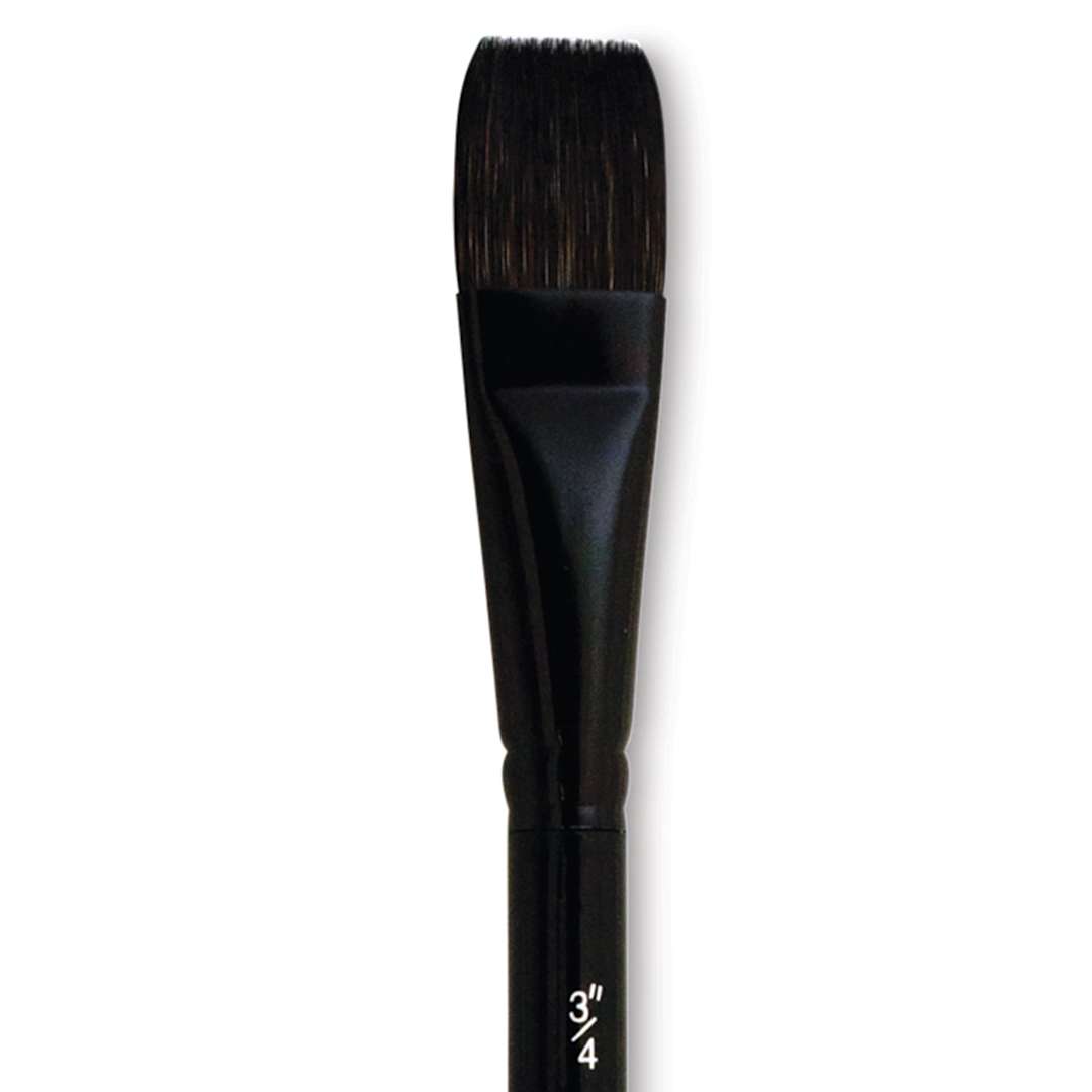 Open in modal - Silver Brush Black Velvet Brush - Square Wash, Size 3/4" close up