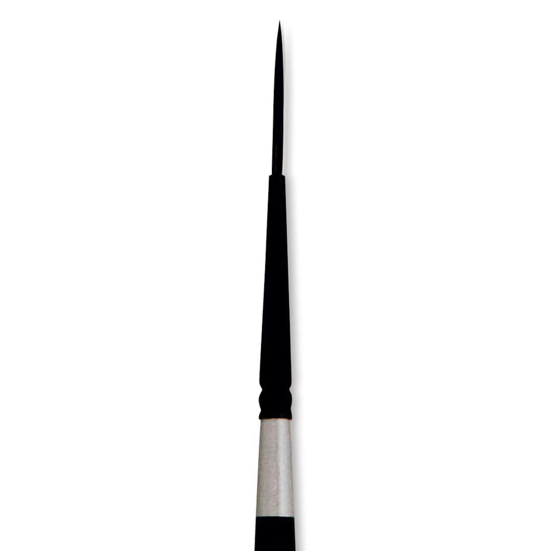 Open in modal - Silver Brush Black Velvet Brush - Script, Size 1 close up