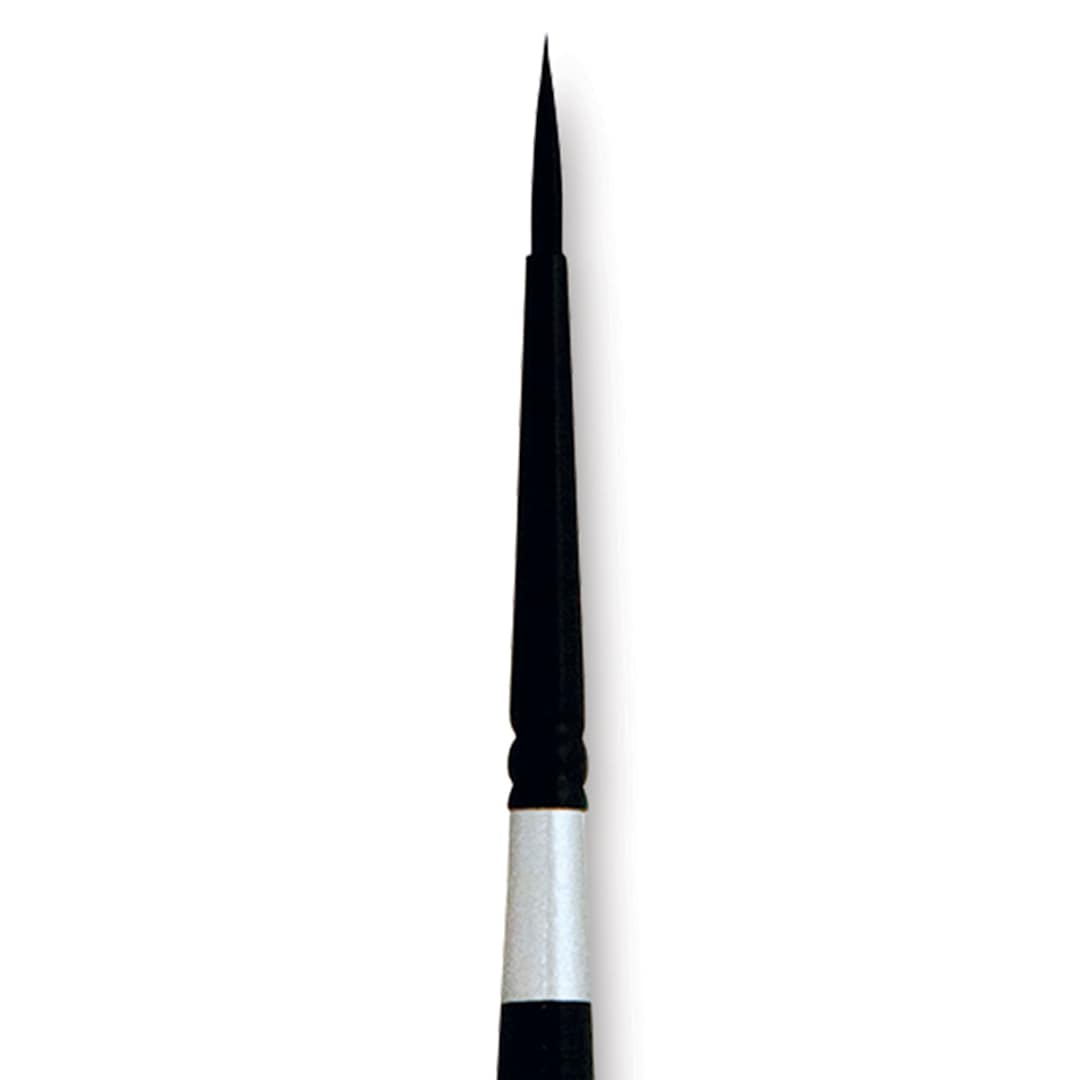 Open in modal - Silver Brush Black Velvet Brush - Round, Size 2 close up