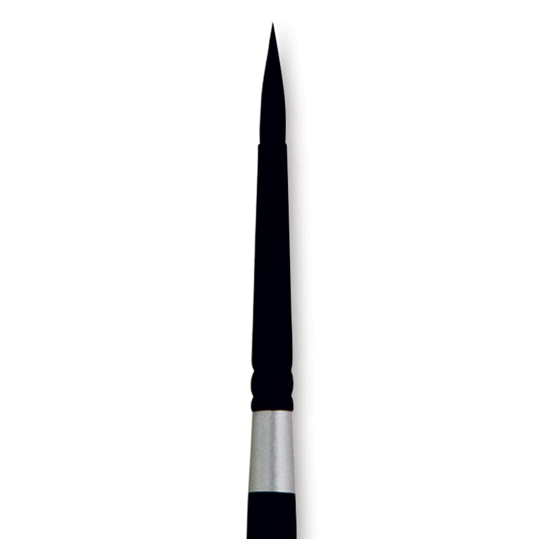 Open in modal - Silver Brush Black Velvet Brush - Round, Size 6 close up