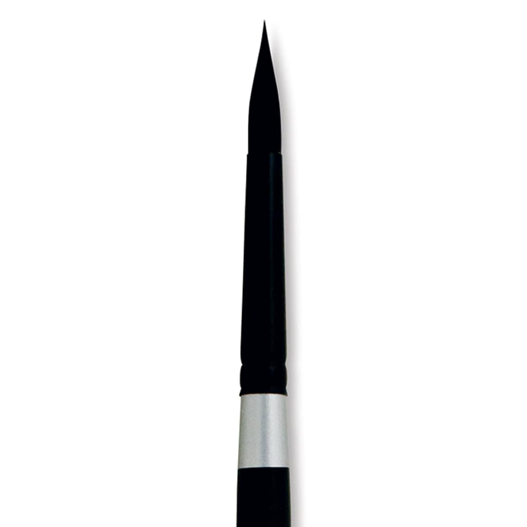Open in modal - Silver Brush Black Velvet Brush - Round, Size 10 close up