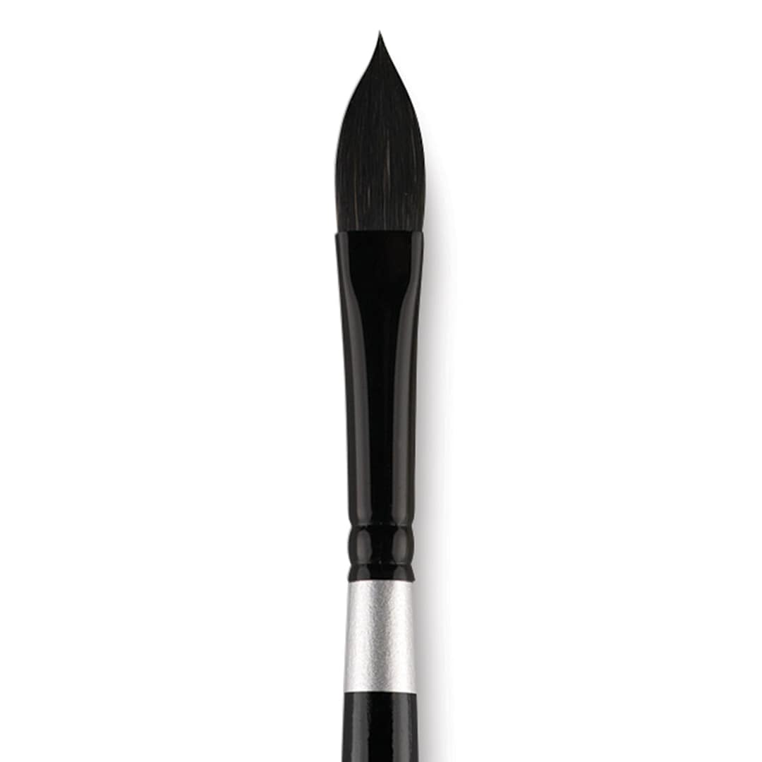Open in modal - Silver Brush Black Velvet Brush - Oval Wash, Size 3/8" close up