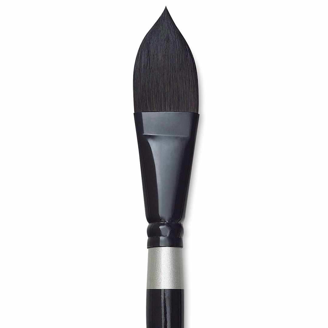 Open in modal - Silver Brush Black Velvet Brush - Oval Wash, Size 3/4" close up