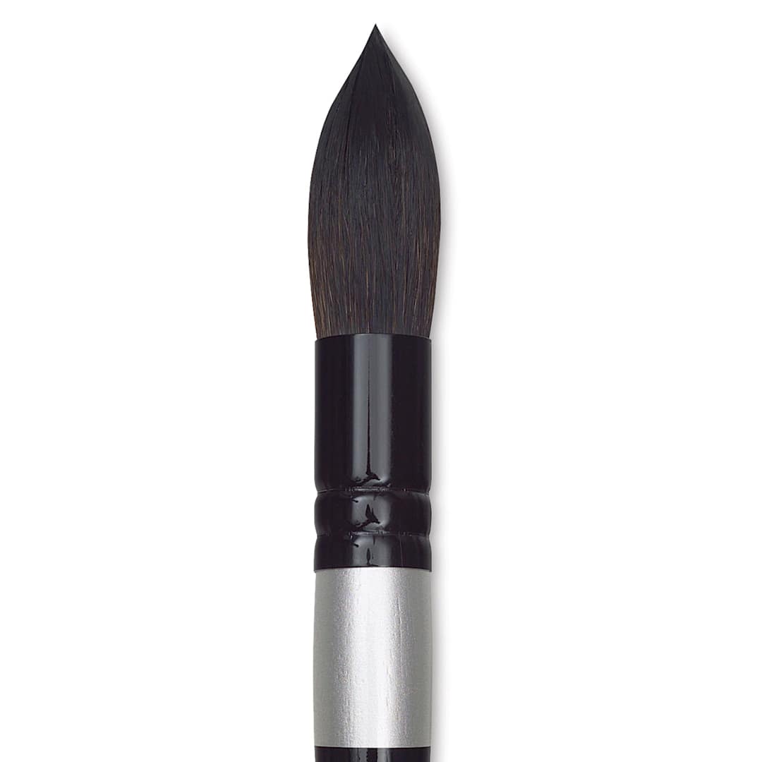 Open in modal - Silver Brush Black Velvet Brush - Jumbo Round, Large close up