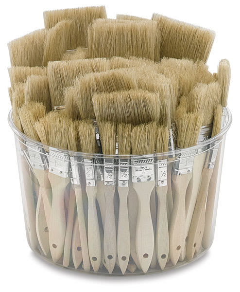 Open in modal - White Bristle Gesso Brush Assortment