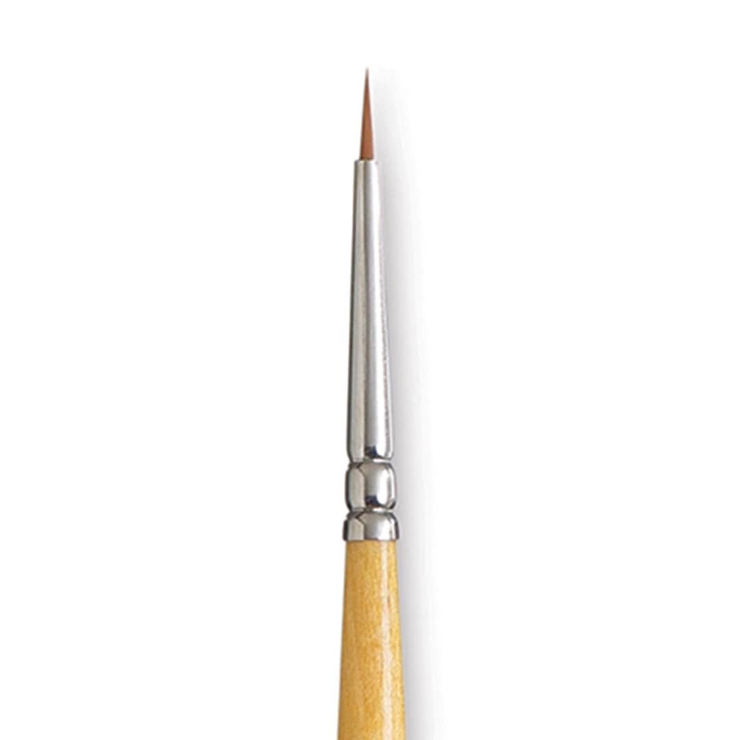 Open in modal - Princeton Snap! Golden Taklon Brush - Round, Short Handle, Size 3/0