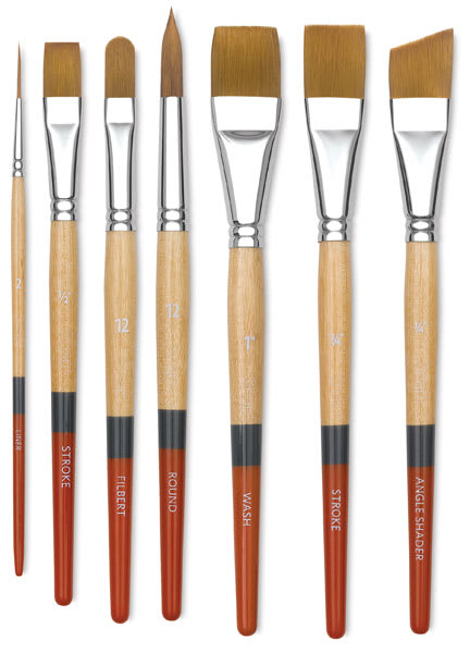 Open in modal - Princeton SNAP! Series 9650 Golden Synthetic Brushes and Sets 