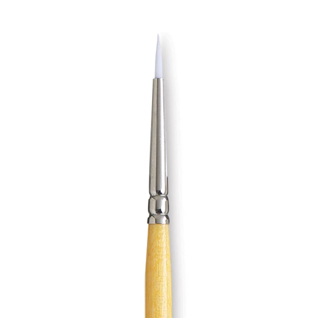 Open in modal - Princeton Snap! White Taklon Brush - Round, Short Handle, Size 0