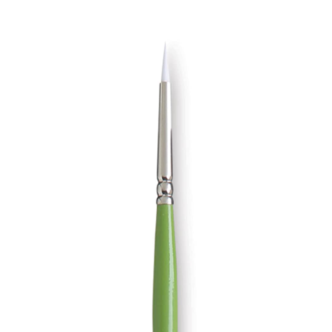 Open in modal - Princeton Snap! White Taklon Brush - Round, Long Handle, Size 0