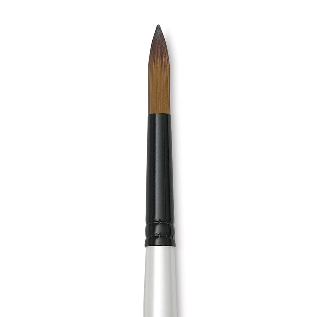 Open in modal - Robert Simmons Simply Simmons Synthetic Bristle Brush - Round, Long Handle, Size 16