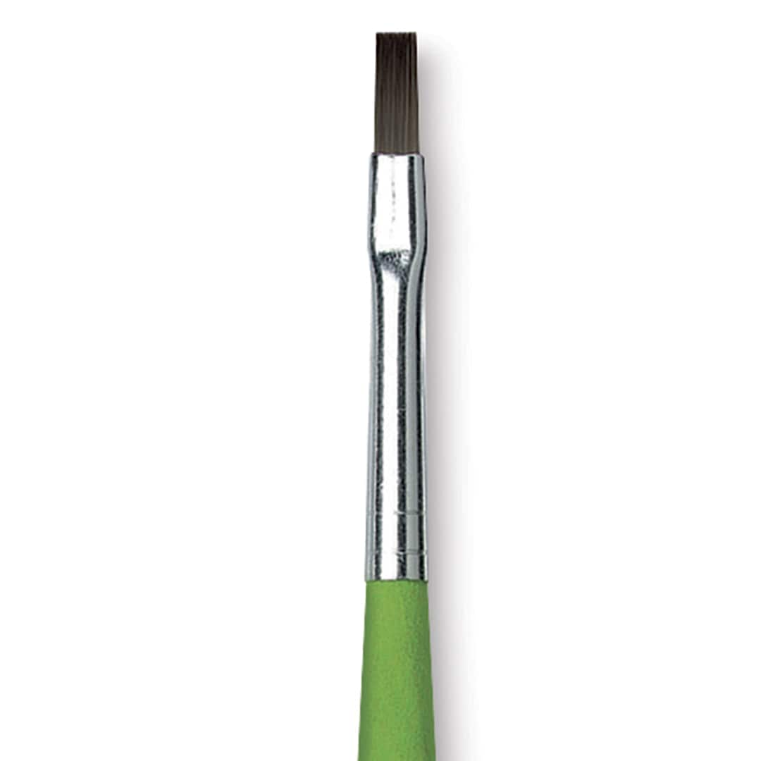 Open in modal - Da Vinci Fit For School & Hobby Brush - Flat, Size 4, Short Handle