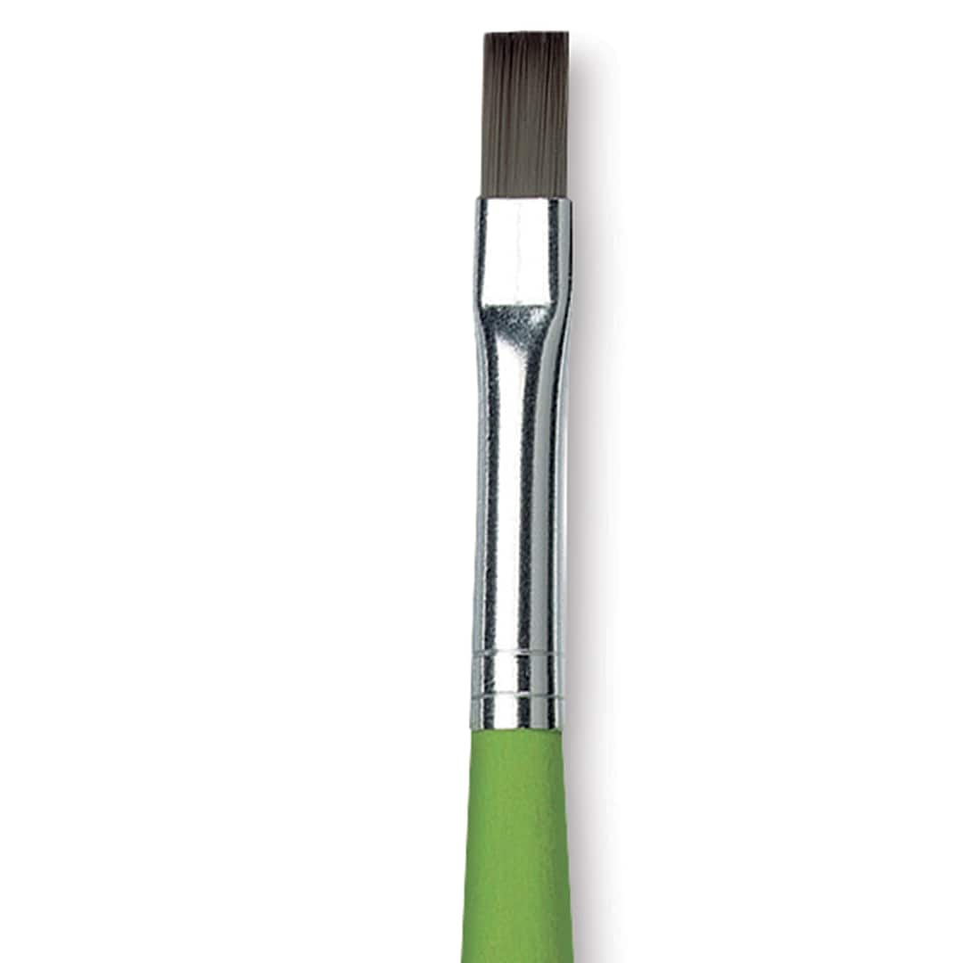 Open in modal - Da Vinci Fit For School & Hobby Brush - Flat, Size 6, Short Handle