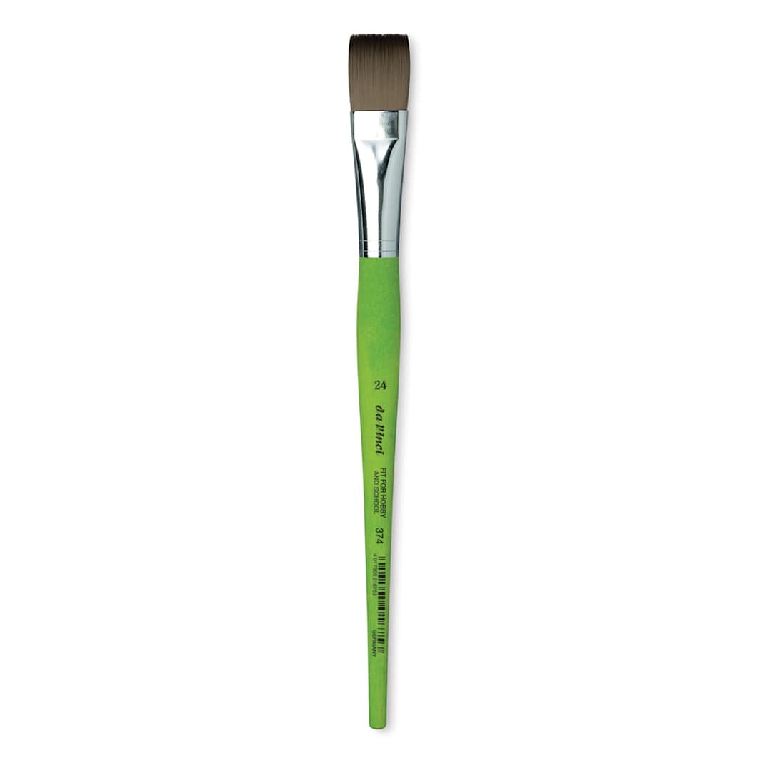 Open in modal - Da Vinci Fit For School & Hobby Brush - Flat, Size 24, Short Handle