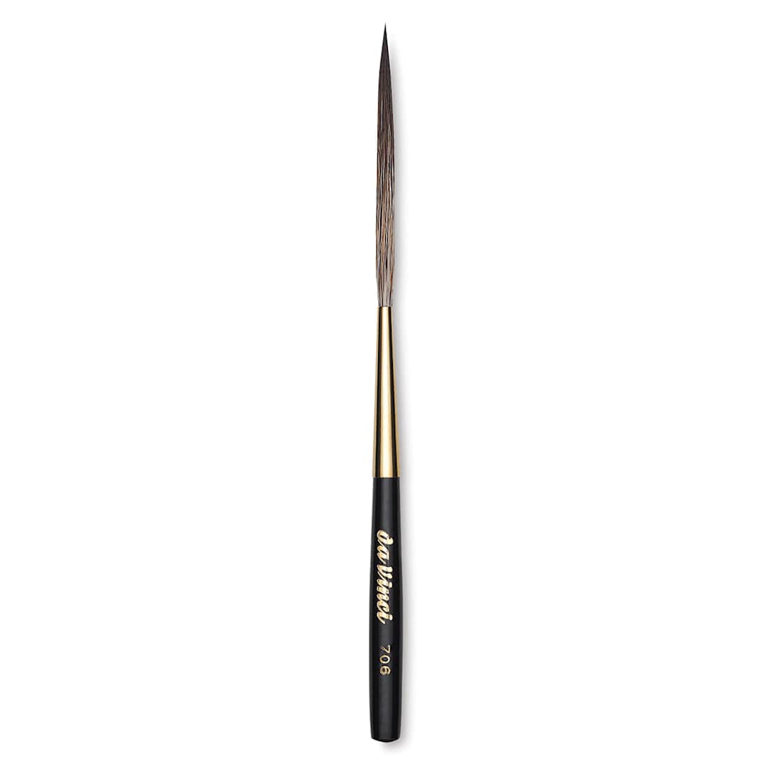 Open in modal - Da Vinci Casaneo Synthetic Squirrel Watercolor Brush - Pointed Liner Striper