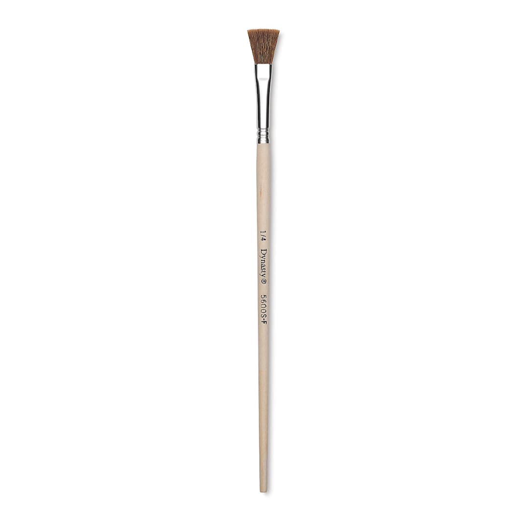 Open in modal - Dynasty Faux Camel Watercolor Brush - Flat, Size 1/4