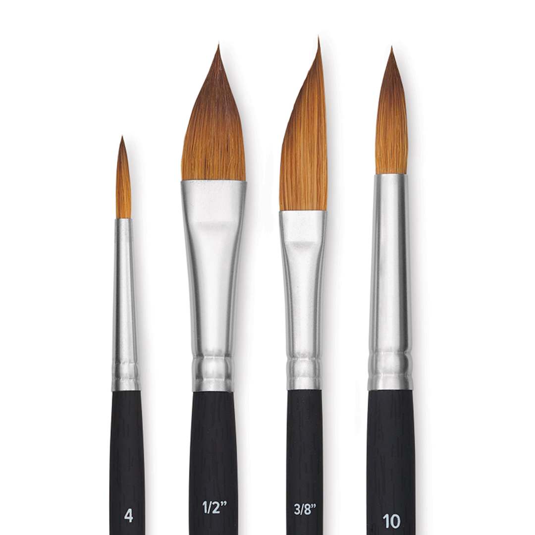 Open in modal - Princeton Aqua Elite Series 4850 Brushes - Blick Exclusive Set of 4, close up