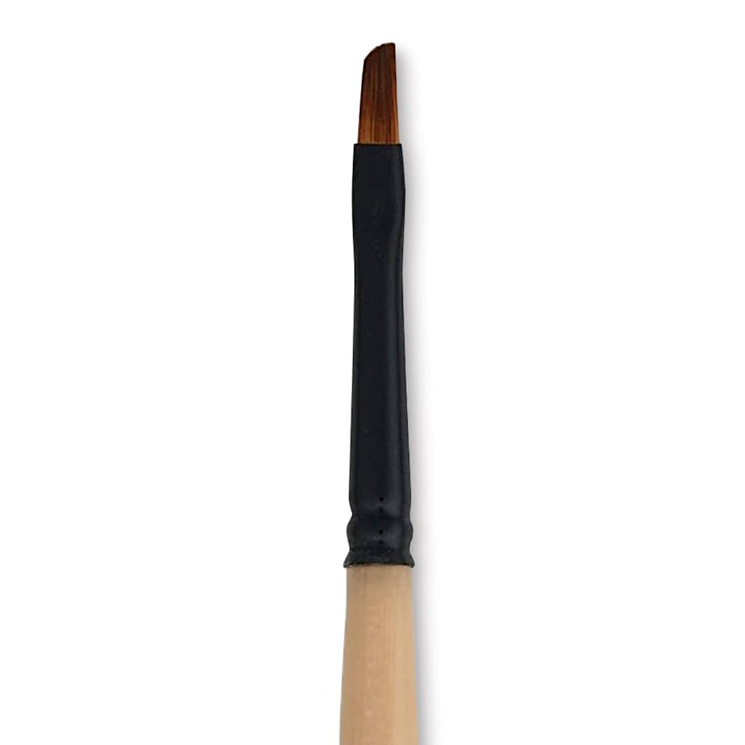 Open in modal - Dynasty Black Gold Brush - Angular, Short Handle, Size 1/8" close up