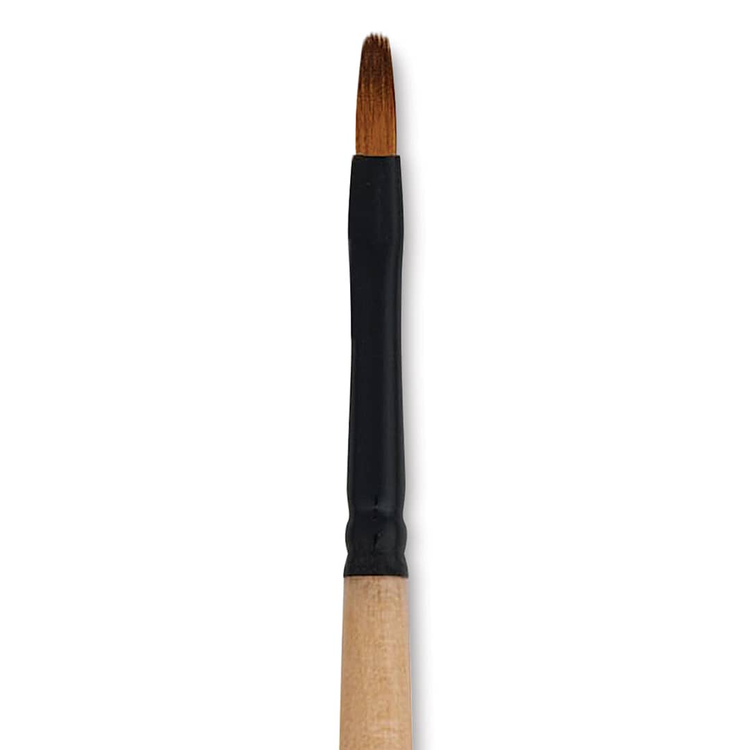 Open in modal - Dynasty Black Gold Brush - Filbert, Short Handle, Size 2 close up