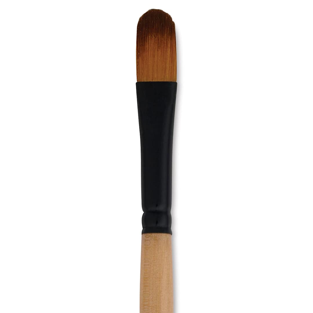 Open in modal - Dynasty Black Gold Brush - Filbert, Short Handle, Size 10 close up