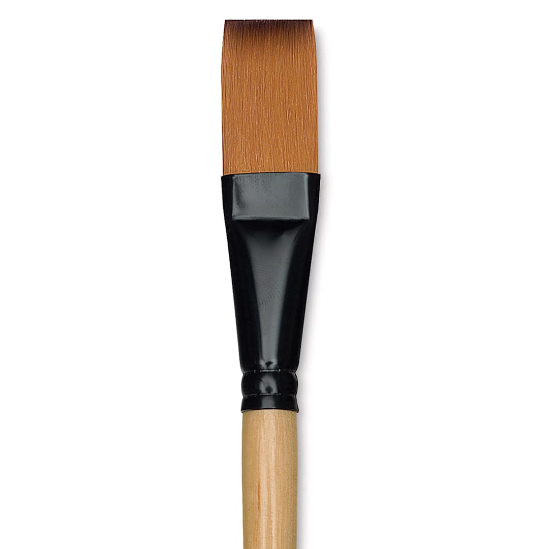Open in modal - Dynasty Black Gold Brush - One Stroke, Short Handle, Size 3/4" close up