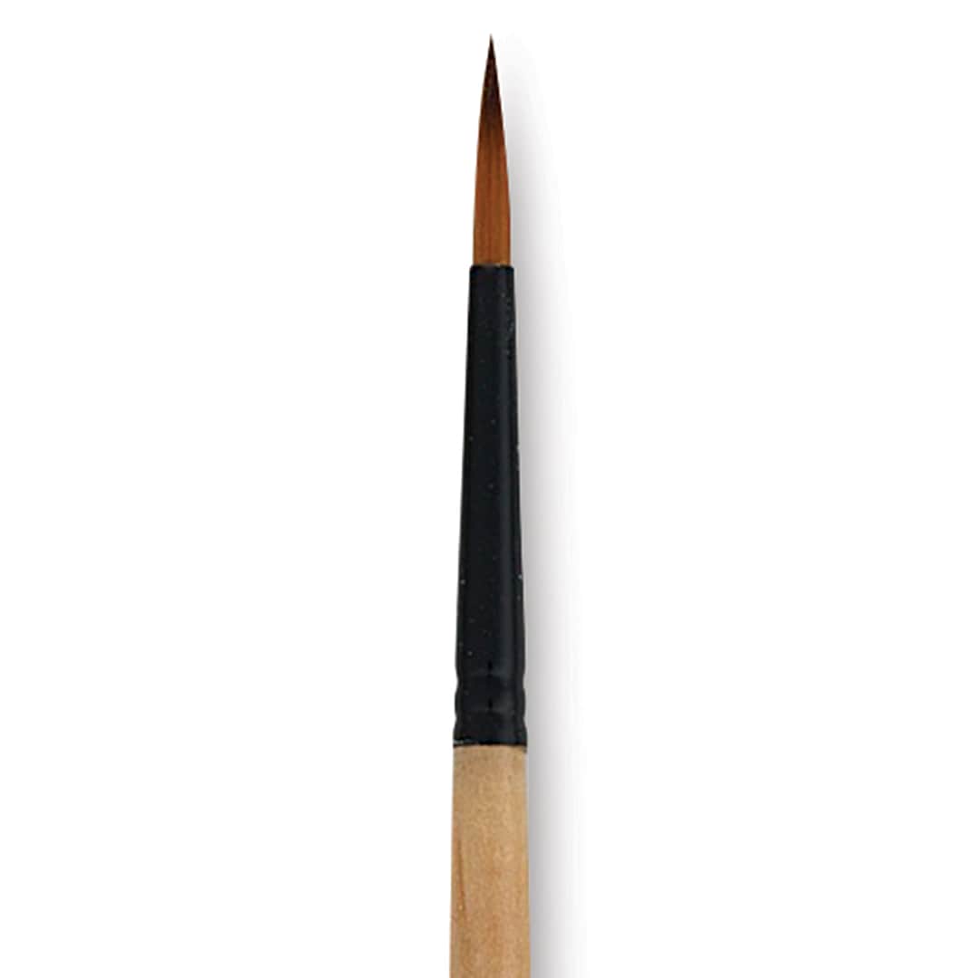 Open in modal - Dynasty Black Gold Brush - Round, Short Handle, Size 3 close up