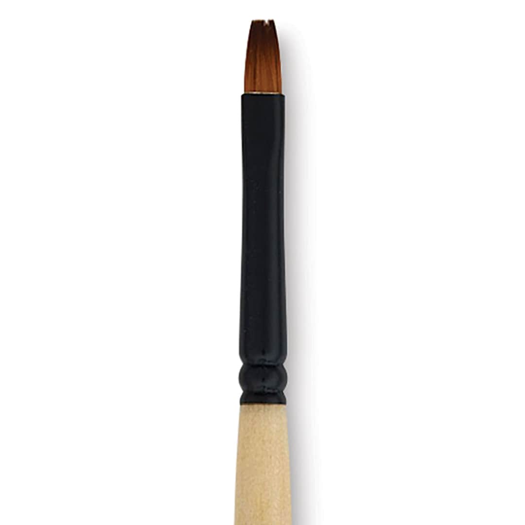 Open in modal - Dynasty Black Gold Brush - Shader, Short Handle, Size 4 close up