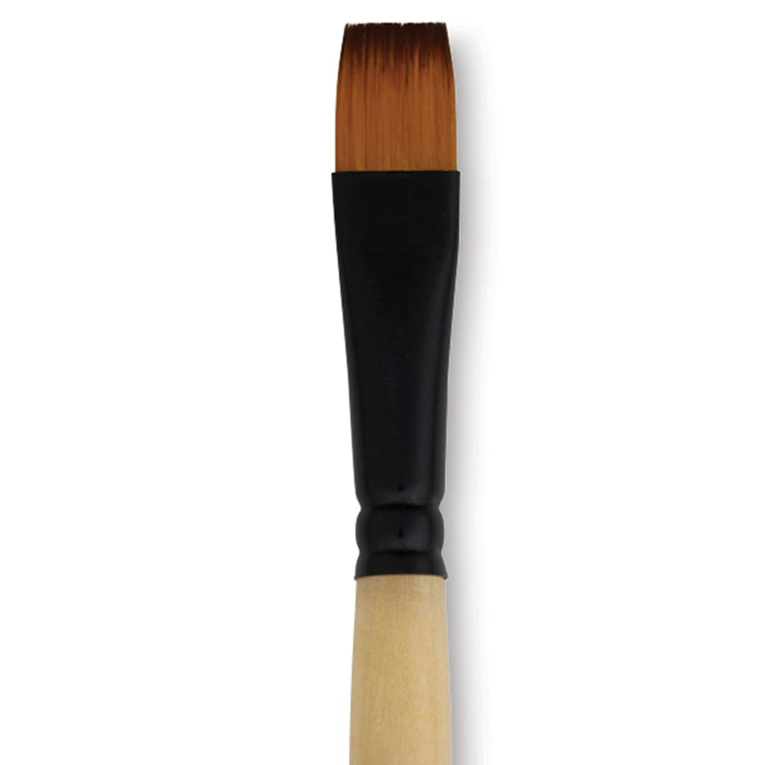 Open in modal - Dynasty Black Gold Brush - Shader, Short Handle, Size 12 close up