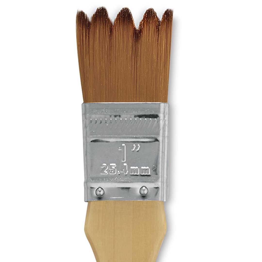 Open in modal - Dynasty Black Gold Brush - Tidal Wave, Short Handle, 1" close up