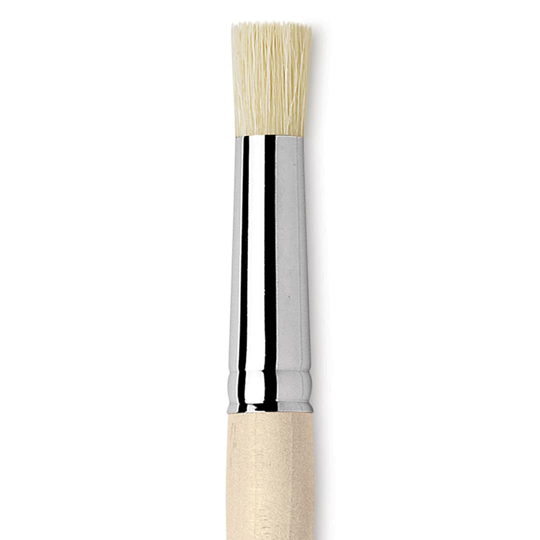Open in modal - Da Vinci Artist Bristle Brush - Stencil Brush, Size 8 close up