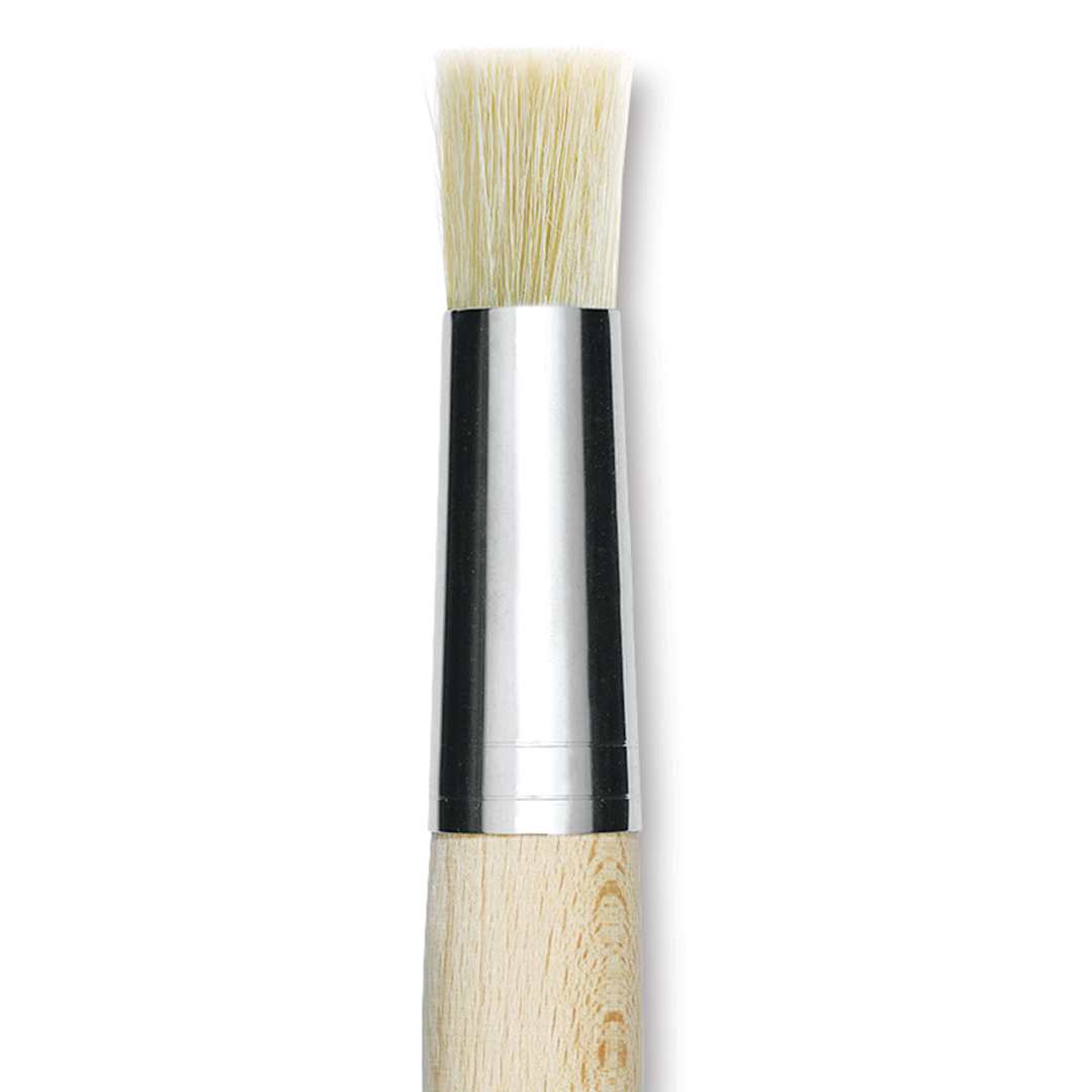 Open in modal - Da Vinci Artist Bristle Brush - Stencil Brush, Size 16 close up